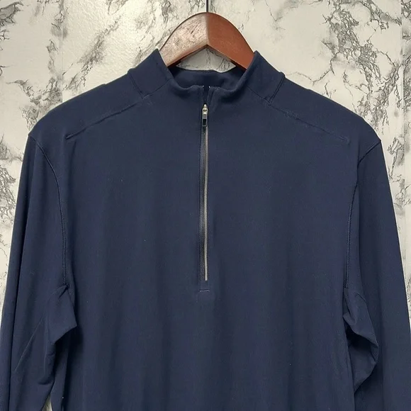 Lululemon Men's Blue Surge Warm 1/2 Zip Pullover Size M - Picture 3 of 9